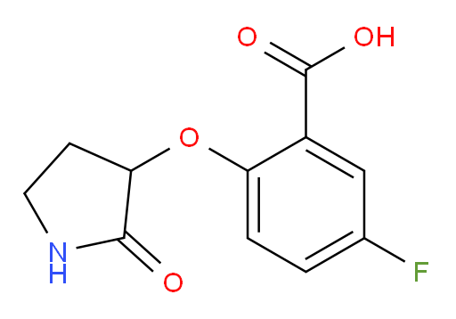 5-fluoro-2-((2-oxopyrrolidin-3-yl)oxy)benzoic acid
