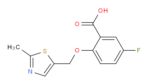 5-fluoro-2-((2-methylthiazol-5-yl)methoxy)benzoic acid