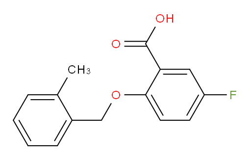 5-fluoro-2-((2-methylbenzyl)oxy)benzoic acid