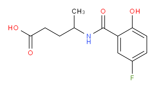 4-(5-fluoro-2-hydroxybenzamido)pentanoic acid