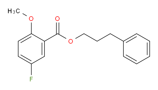 3-phenylpropyl 5-fluoro-2-methoxybenzoate