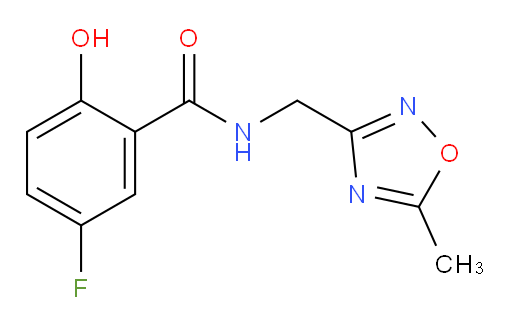 5-fluoro-2-hydroxy-N-((5-methyl-1,2,4-oxadiazol-3-yl)methyl)benzamide