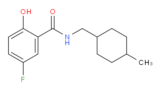 5-fluoro-2-hydroxy-N-((4-methylcyclohexyl)methyl)benzamide