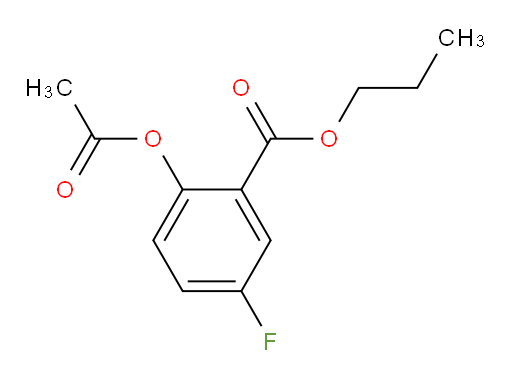 propyl 2-acetoxy-5-fluorobenzoate