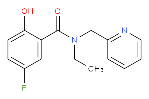 N-ethyl-5-fluoro-2-hydroxy-N-(pyridin-2-ylmethyl)benzamide