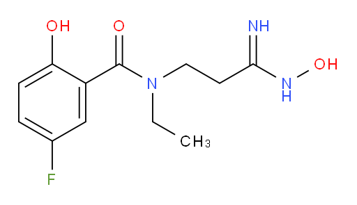 N-ethyl-5-fluoro-2-hydroxy-N-(3-(hydroxyamino)-3-iminopropyl)benzamide