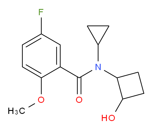 N-cyclopropyl-5-fluoro-N-(2-hydroxycyclobutyl)-2-methoxybenzamide