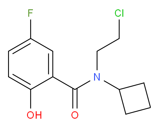 N-(2-chloroethyl)-N-cyclobutyl-5-fluoro-2-hydroxybenzamide