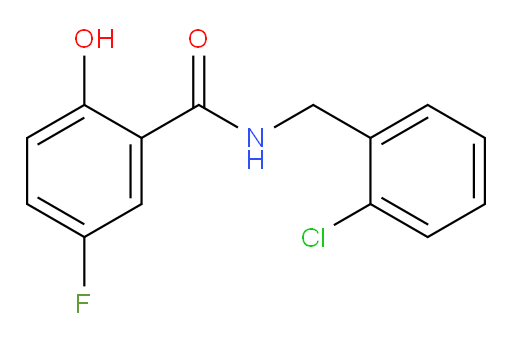 N-(2-chlorobenzyl)-5-fluoro-2-hydroxybenzamide