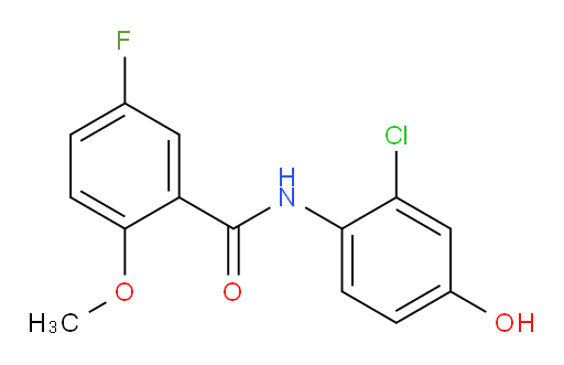 N-(2-chloro-4-hydroxyphenyl)-5-fluoro-2-methoxybenzamide