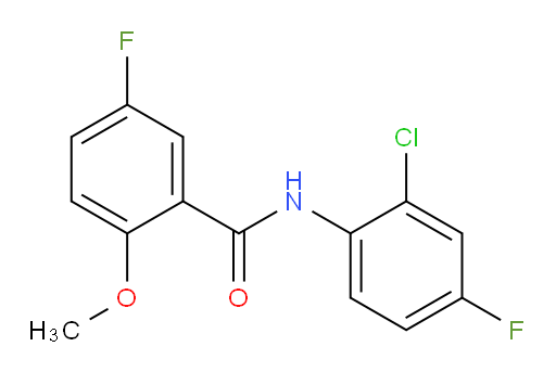 N-(2-chloro-4-fluorophenyl)-5-fluoro-2-methoxybenzamide