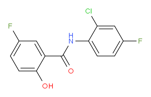 N-(2-chloro-4-fluorophenyl)-5-fluoro-2-hydroxybenzamide