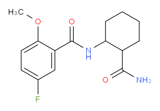 N-(2-carbamoylcyclohexyl)-5-fluoro-2-methoxybenzamide