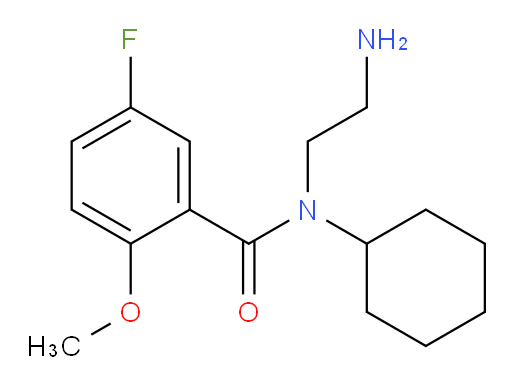 N-(2-aminoethyl)-N-cyclohexyl-5-fluoro-2-methoxybenzamide