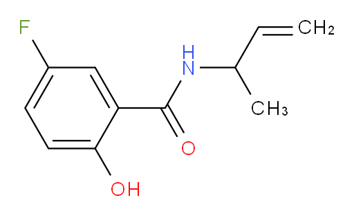 N-(but-3-en-2-yl)-5-fluoro-2-hydroxybenzamide
