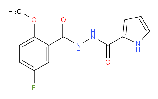 N'-(5-fluoro-2-methoxybenzoyl)-1H-pyrrole-2-carbohydrazide