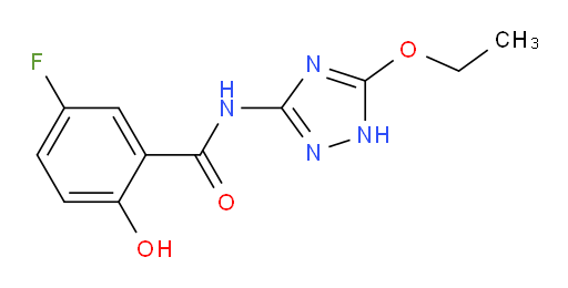 N-(5-ethoxy-1H-1,2,4-triazol-3-yl)-5-fluoro-2-hydroxybenzamide