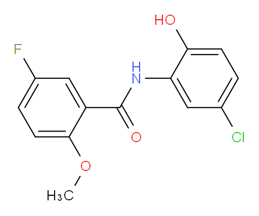 N-(5-chloro-2-hydroxyphenyl)-5-fluoro-2-methoxybenzamide