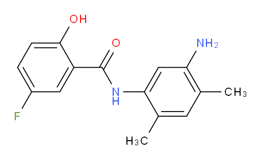 N-(5-amino-2,4-dimethylphenyl)-5-fluoro-2-hydroxybenzamide