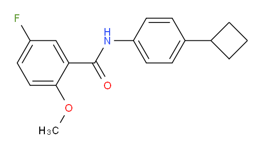 N-(4-cyclobutylphenyl)-5-fluoro-2-methoxybenzamide