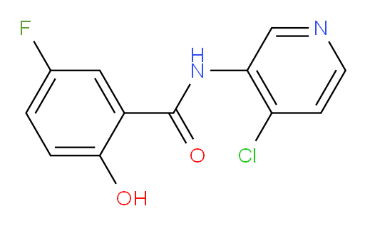N-(4-chloropyridin-3-yl)-5-fluoro-2-hydroxybenzamide
