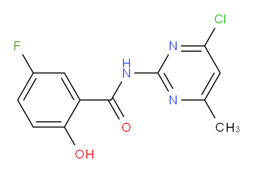 N-(4-chloro-6-methylpyrimidin-2-yl)-5-fluoro-2-hydroxybenzamide