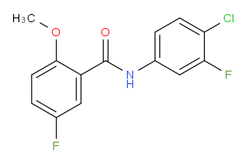 N-(4-chloro-3-fluorophenyl)-5-fluoro-2-methoxybenzamide