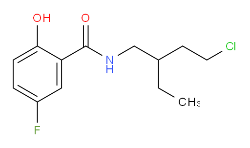 N-(4-chloro-2-ethylbutyl)-5-fluoro-2-hydroxybenzamide