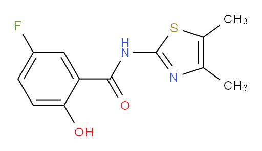 N-(4,5-dimethylthiazol-2-yl)-5-fluoro-2-hydroxybenzamide