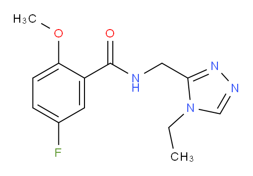 N-((4-ethyl-4H-1,2,4-triazol-3-yl)methyl)-5-fluoro-2-methoxybenzamide