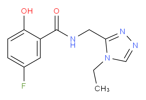 N-((4-ethyl-4H-1,2,4-triazol-3-yl)methyl)-5-fluoro-2-hydroxybenzamide