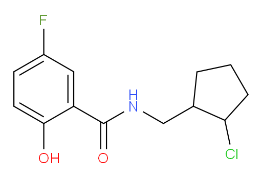 N-((2-chlorocyclopentyl)methyl)-5-fluoro-2-hydroxybenzamide