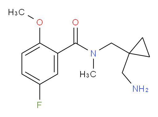 N-((1-(aminomethyl)cyclopropyl)methyl)-5-fluoro-2-methoxy-N-methylbenzamide