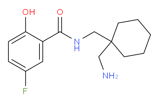 N-((1-(aminomethyl)cyclohexyl)methyl)-5-fluoro-2-hydroxybenzamide