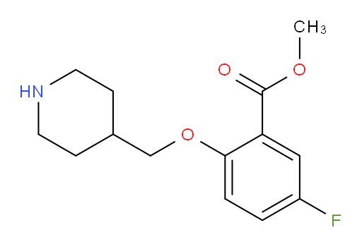 methyl 5-fluoro-2-(piperidin-4-ylmethoxy)benzoate