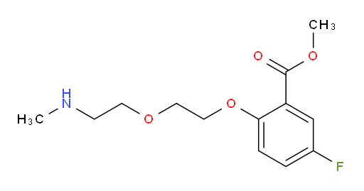 methyl 5-fluoro-2-(2-(2-(methylamino)ethoxy)ethoxy)benzoate