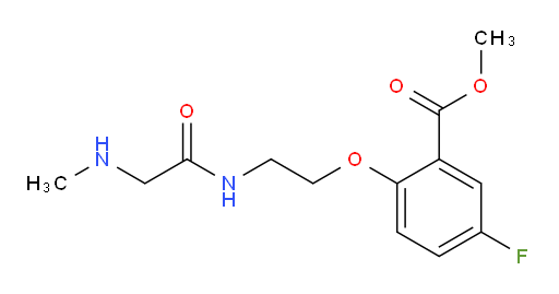 methyl 5-fluoro-2-(2-(2-(methylamino)acetamido)ethoxy)benzoate