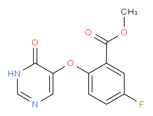 methyl 5-fluoro-2-((6-oxo-1,6-dihydropyrimidin-5-yl)oxy)benzoate