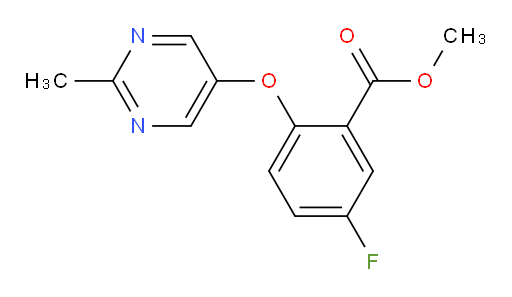 methyl 5-fluoro-2-((2-methylpyrimidin-5-yl)oxy)benzoate