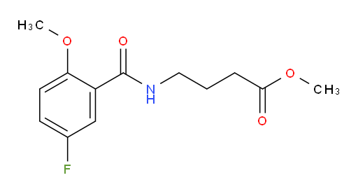 methyl 4-(5-fluoro-2-methoxybenzamido)butanoate