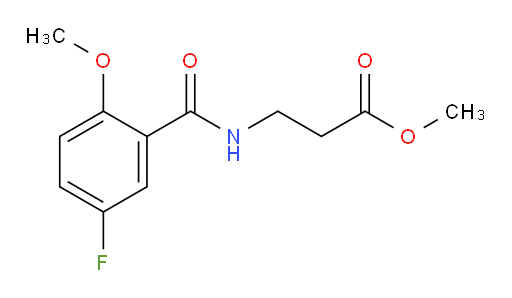 methyl 3-(5-fluoro-2-methoxybenzamido)propanoate