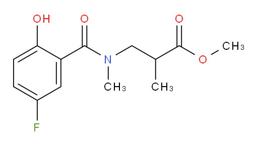 methyl 3-(5-fluoro-2-hydroxy-N-methylbenzamido)-2-methylpropanoate
