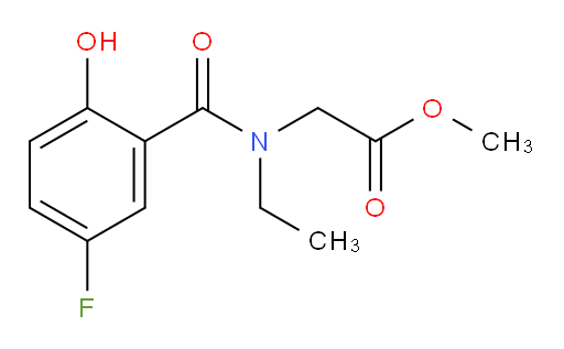 methyl 2-(N-ethyl-5-fluoro-2-hydroxybenzamido)acetate