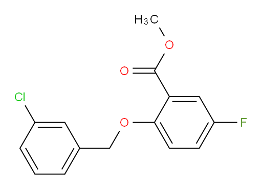 methyl 2-((3-chlorobenzyl)oxy)-5-fluorobenzoate