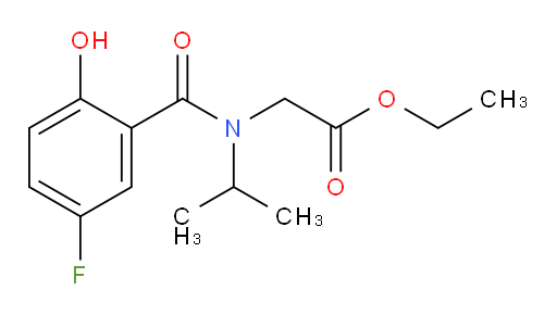 ethyl 2-(5-fluoro-2-hydroxy-N-isopropylbenzamido)acetate