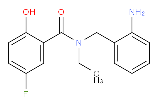N-(2-aminobenzyl)-N-ethyl-5-fluoro-2-hydroxybenzamide