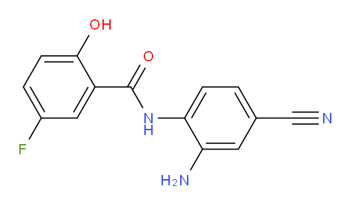 N-(2-amino-4-cyanophenyl)-5-fluoro-2-hydroxybenzamide