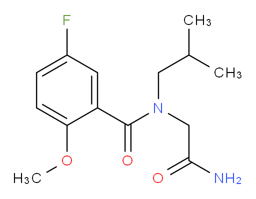 N-(2-amino-2-oxoethyl)-5-fluoro-N-isobutyl-2-methoxybenzamide