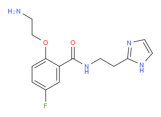 N-(2-(1H-imidazol-2-yl)ethyl)-2-(2-aminoethoxy)-5-fluorobenzamide