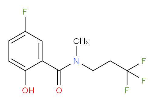 5-fluoro-2-hydroxy-N-methyl-N-(3,3,3-trifluoropropyl)benzamide